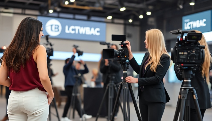 Women engaging in media event, highlighting women's representation in media.