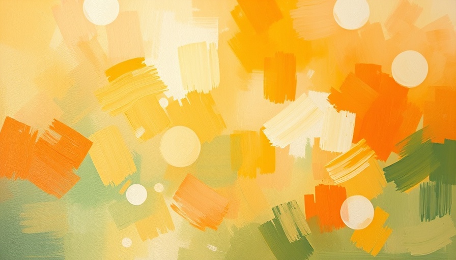 Abstract oil painting evoking calm and reflection.