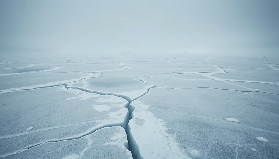 Cracked ice landscape symbolizing quiet cracking mental health crisis.