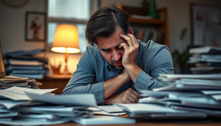 Office worker looking exhausted tackling burnout and boreout