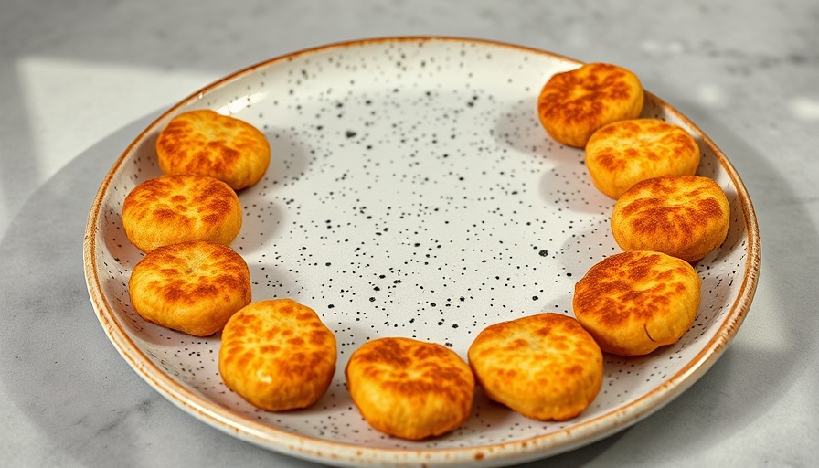 Delicious Vivera Cheese Nuggets review on a speckled plate.