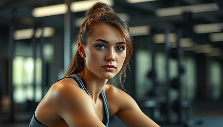 Young athlete contemplating in gym, highlighting anorexia in sports.