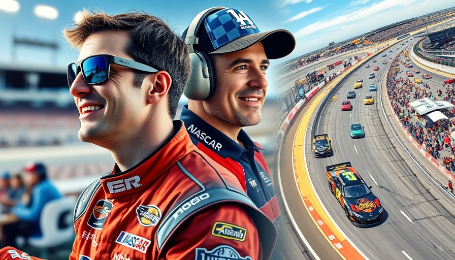 Alex Bowman NASCAR Upset collage with drivers and race scene
