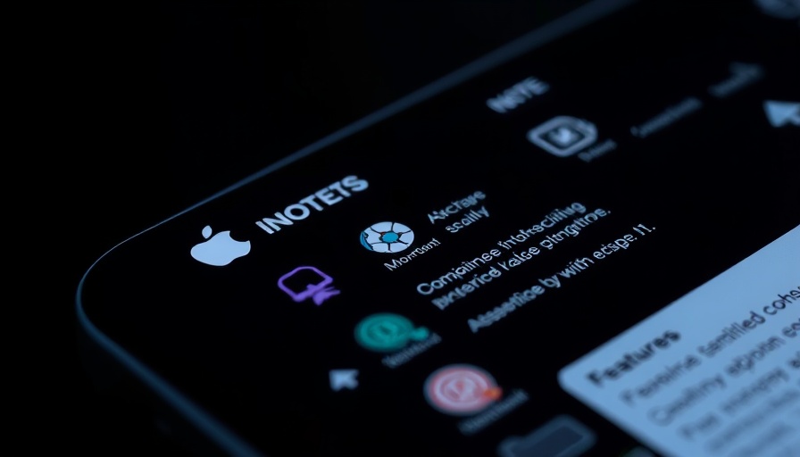 Apple Notes productivity features with linked app icons and arrows.
