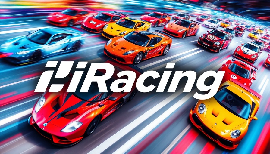 Dynamic montage showcasing iRacing event highlights for September 2025.