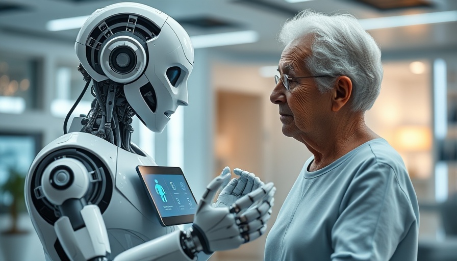 Humanoid robot assists elderly in Japan's elder care facility.