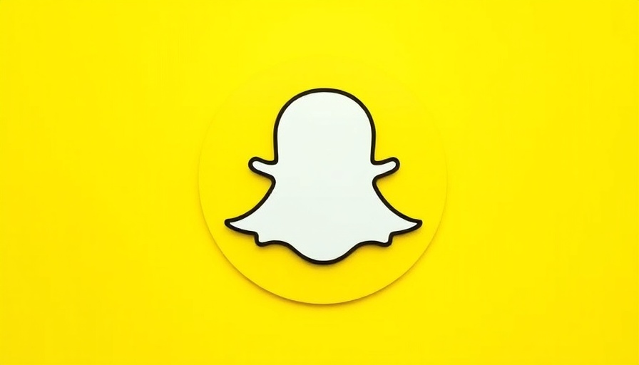 Bold Snapchat icon on vibrant yellow background, minimalistic design.