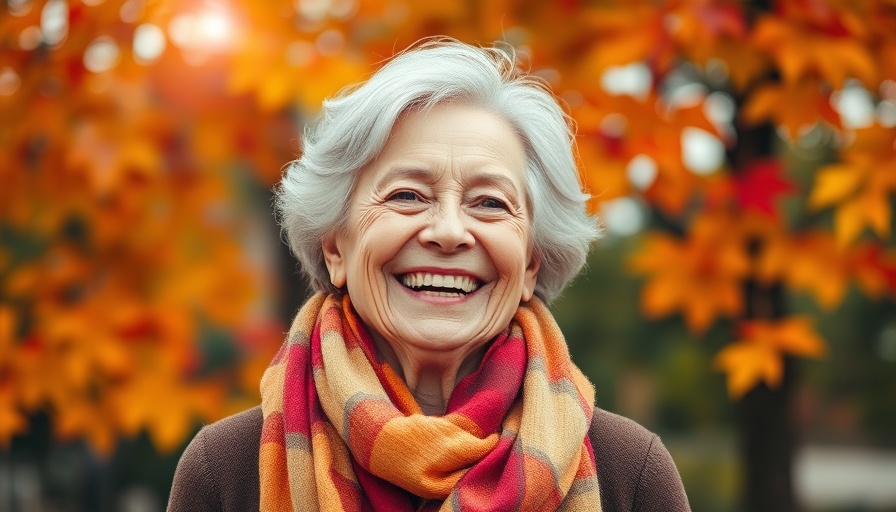 Smiling woman outdoors in autumn scenery, success in vegetable gardening.
