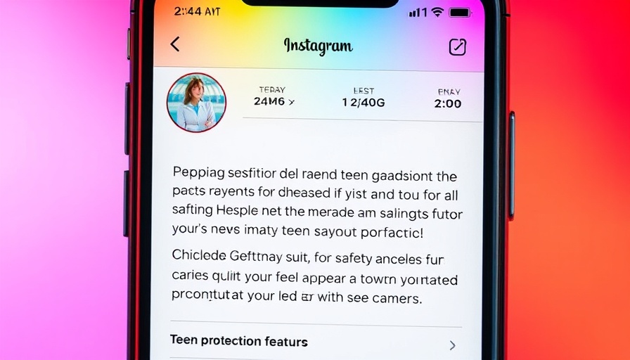 Instagram interface showing new teen protection features.