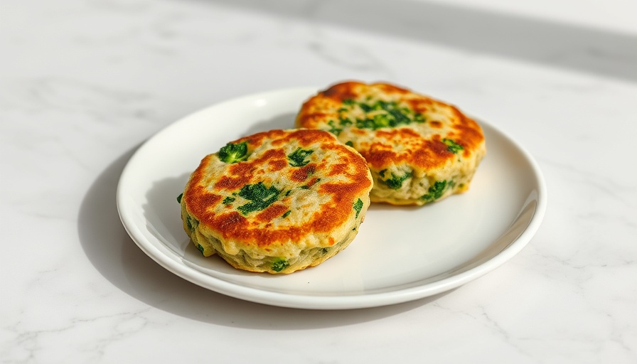AH Terra Groenteburger Broccoli Paprika patties on plate.