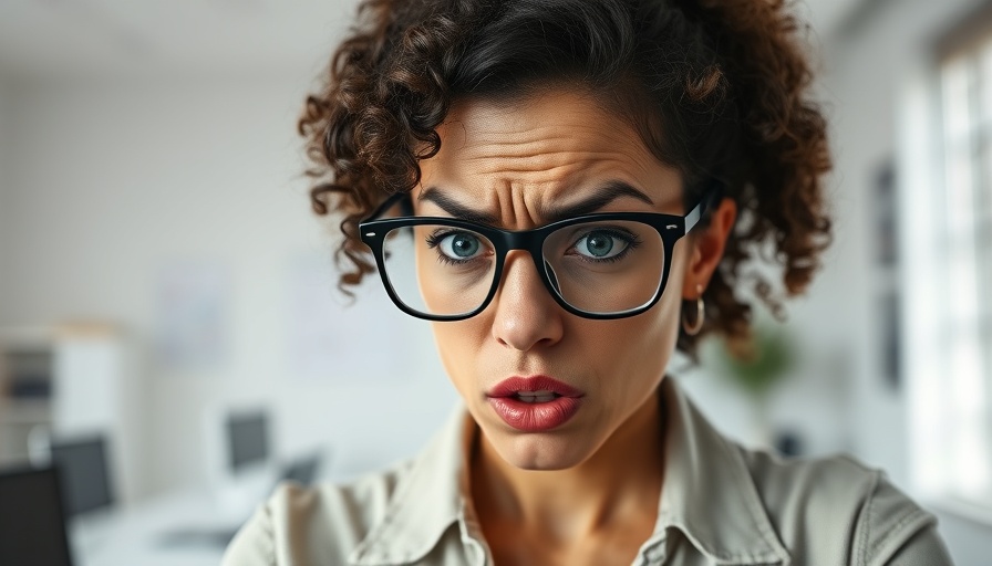 Frustrated woman in office, reflecting toxic workplaces.