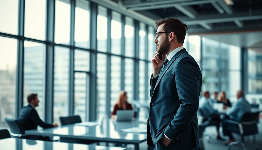 Businessman isolated at meeting, represents spotting toxic patterns in workplace.