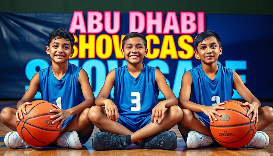 IMG Academy basketball team at Abu Dhabi showcase.