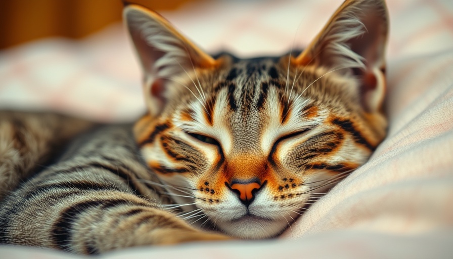 Close-up of a relaxed tabby cat, showcasing health benefits of spaying or neutering your pets.