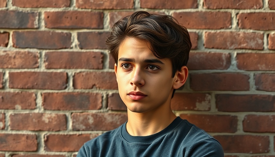 Thoughtful young person against brick wall, Restorative Justice Impact