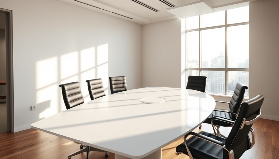 Modern conference room showcasing circular economy in furniture.