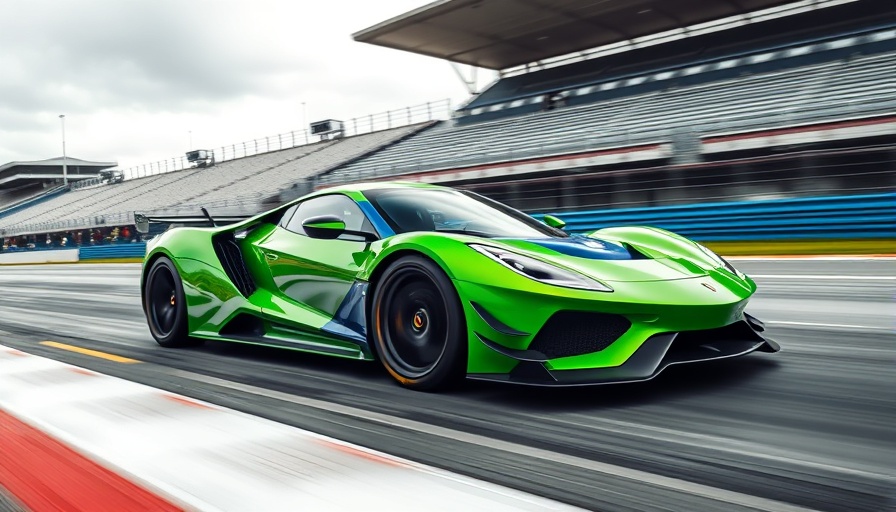 High-speed race car on track, representing Crew Chief Change for Kyle Busch