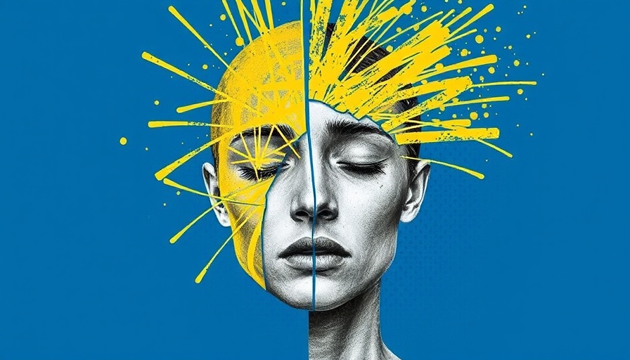 Abstract burnout illustration of leadership stress.