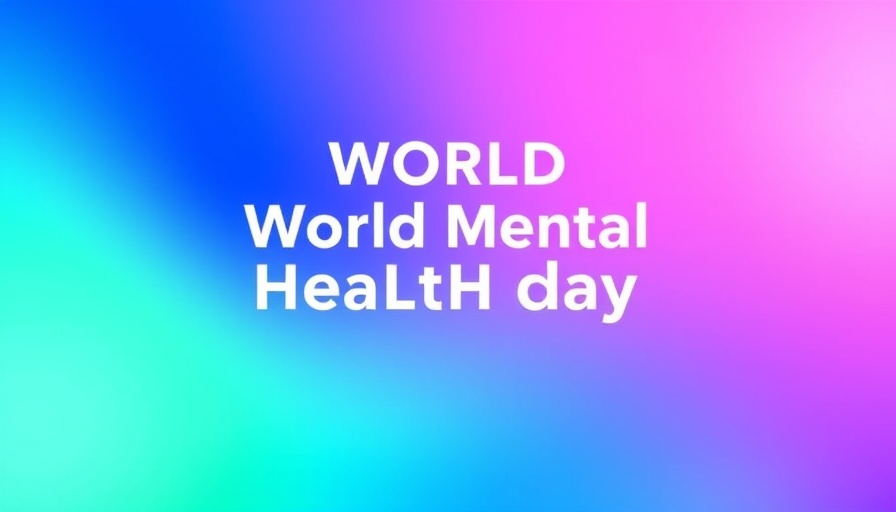 Colorful gradient graphic for World Mental Health Day