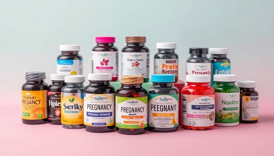 Variety of best multivitamins for pregnancy bottles.