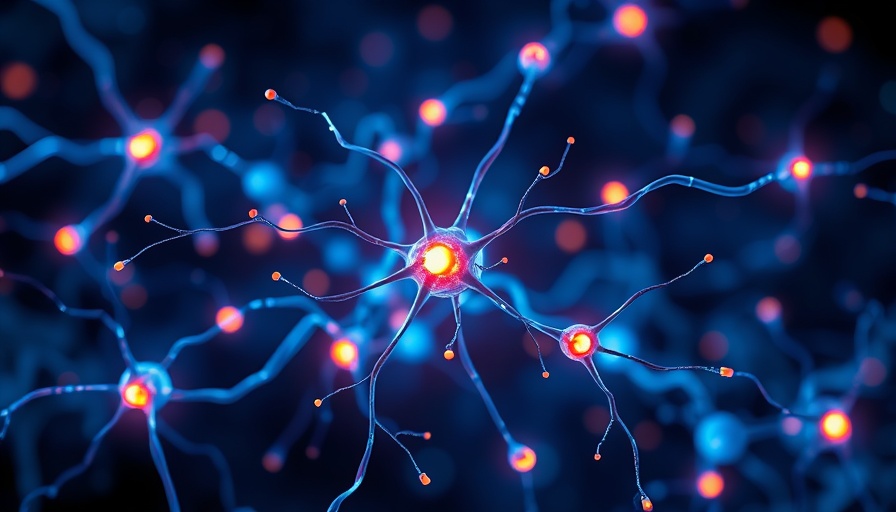 Glowing neural network representing high salt diet cognitive decline.