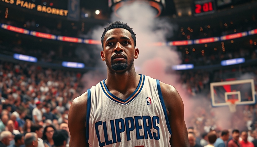 NBA player in Clippers jersey at event amid NBA cheating scandal.