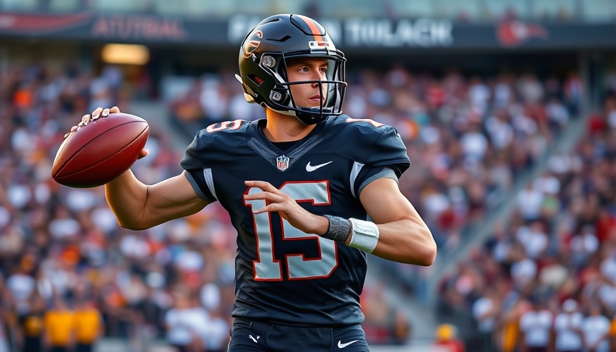 NFL player in action during Week 5 game, throwing a pass.