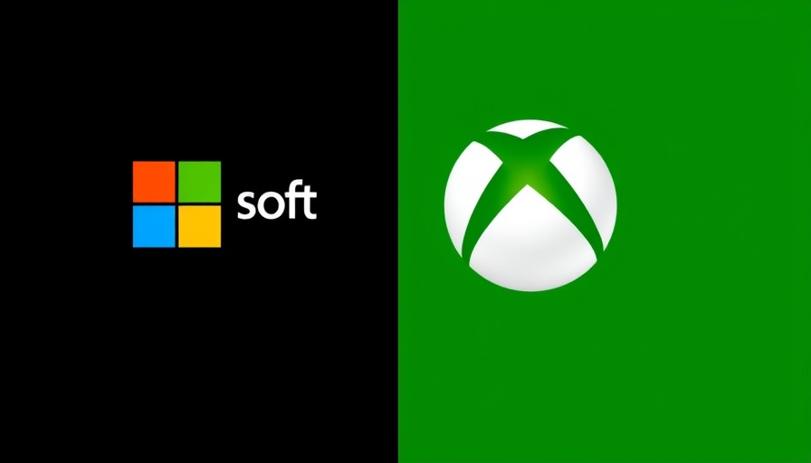 Microsoft and Xbox logos on black and green background