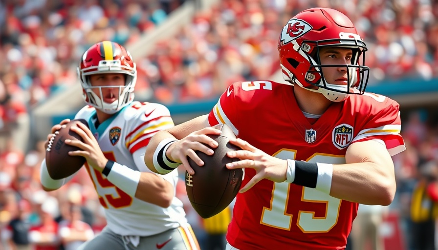 Chiefs vs. Jaguars quarterbacks in action, Monday Night Football.