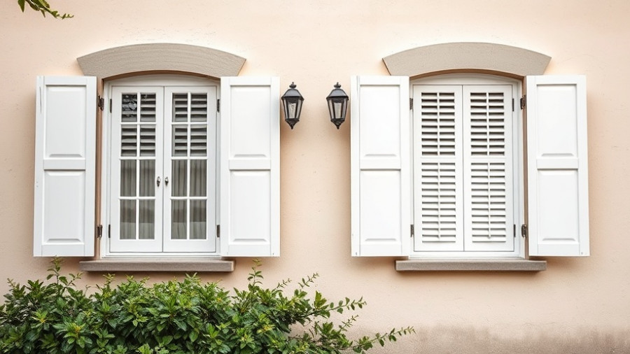 Disaster-Proofing Homes: Secure shuttered windows with greenery
