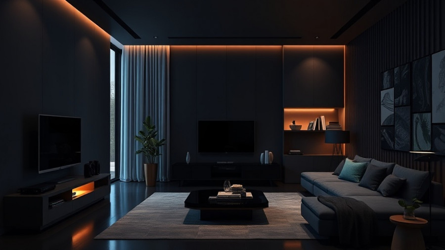 Modern home automation setup with smart devices.