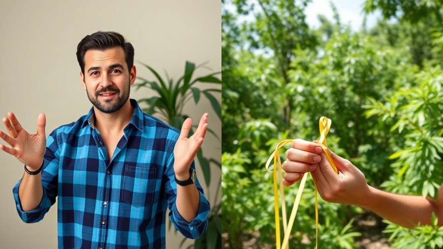 Split image of zip tie reuse hack demonstration indoors and outdoors.