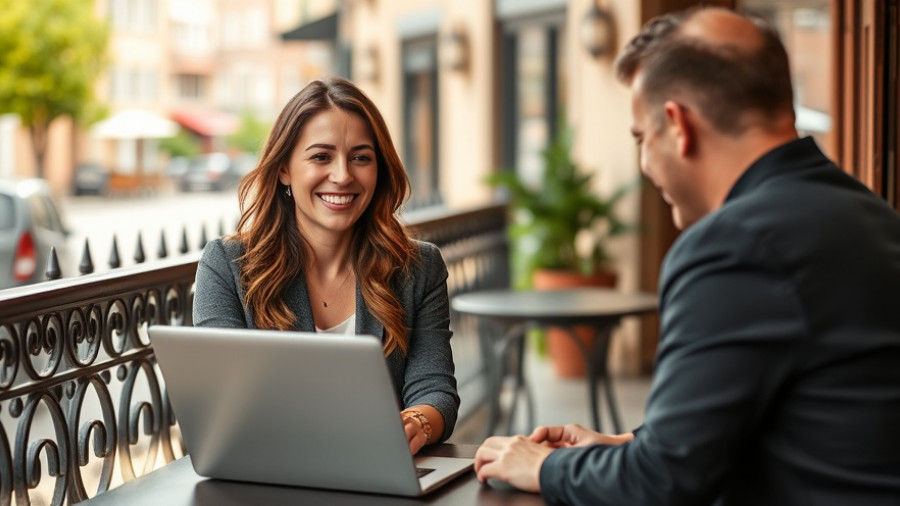 Smiling woman conducting cafe sale, symbolizes No Doc Small Business Loans