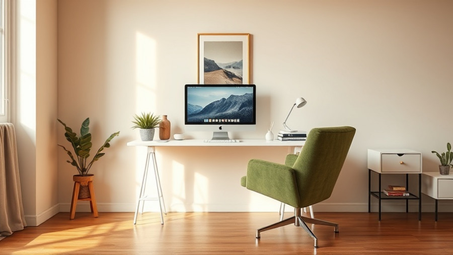 Budget-friendly home office design with a cozy setup.