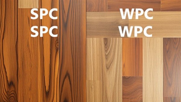 SPC vs WPC Flooring panels in different wood tones