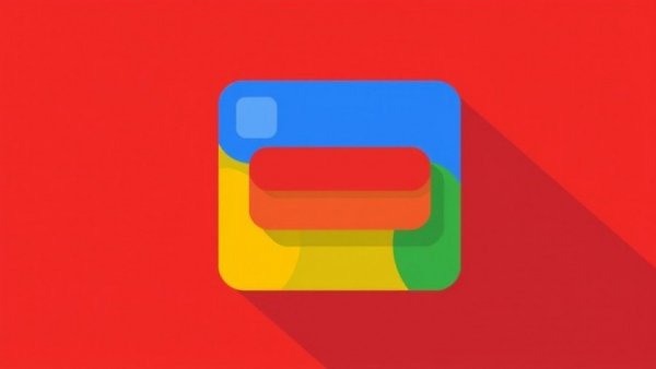 Google News icon digital illustration with colorful layers.