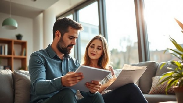 Couple working on finances highlighting December 31 tax deadlines.