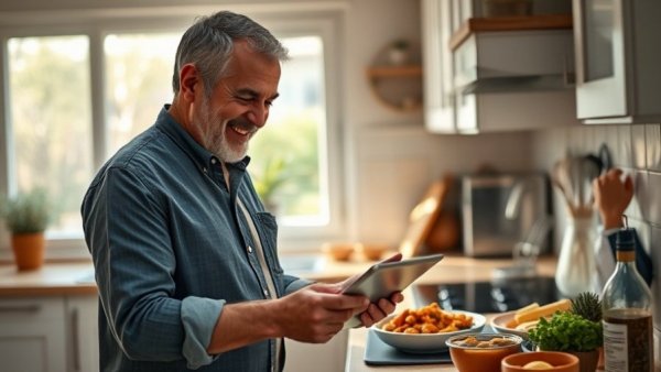 Smart home solutions for Thanksgiving meal prep in kitchen.