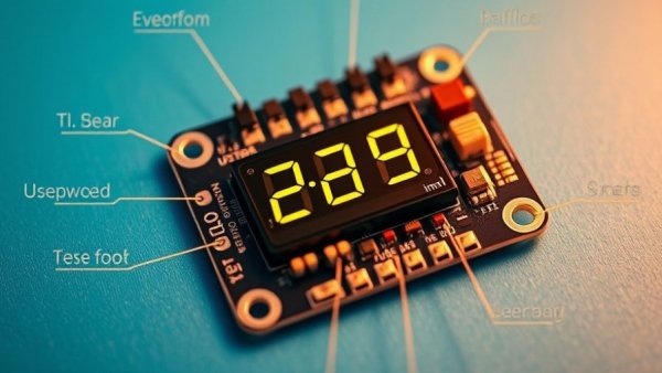 DIY smart home sensor with temperature and humidity data displayed.