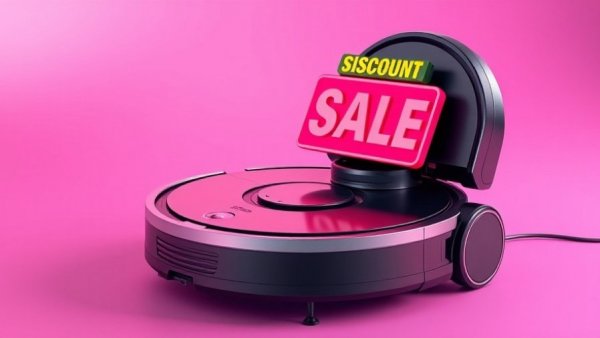 Ecovacs Deebot X8 Pro displayed with discount banner and vibrant background.