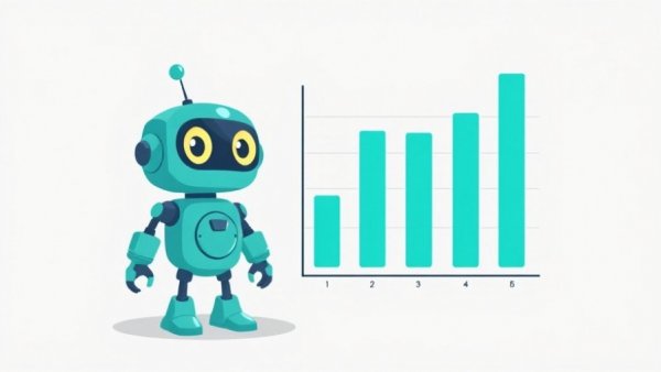 Cartoon robot with a graph on a gray background, Disney channels return to YouTube TV.