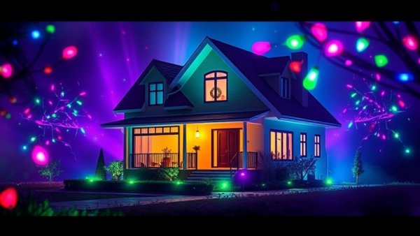 Twinkly Permanent Lights Deal packaging with colorful LEDs.