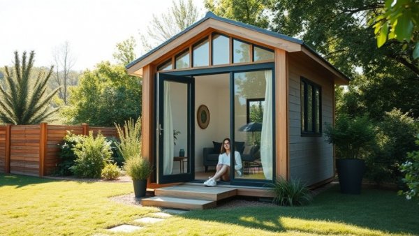 Modern tiny home design showcasing 2026 home improvement trends.