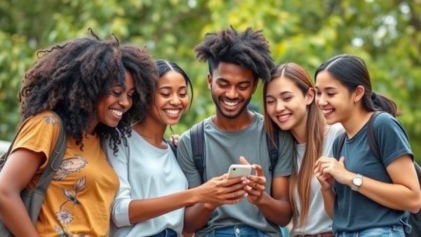 Gen Z exploring fixed income investments together outdoors.