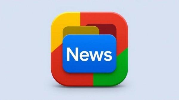 Vibrant Google News icon on smart home network upgrade.