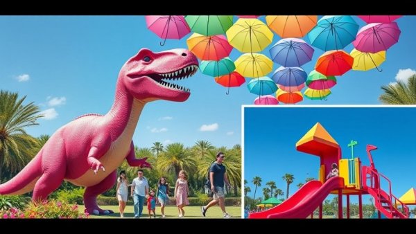 Family enjoying spring break destinations with fun attractions and vibrant landscapes.