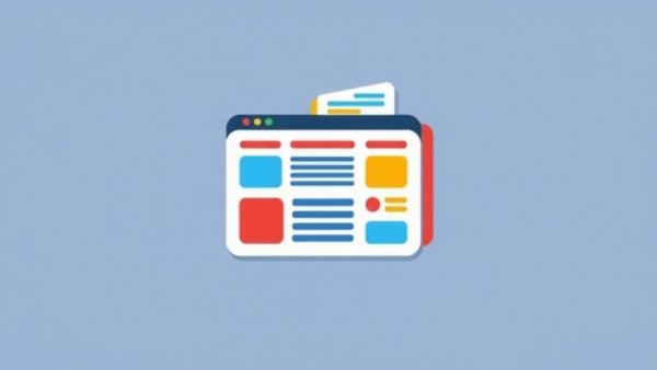 Colorful stylized digital news icon in flat design.