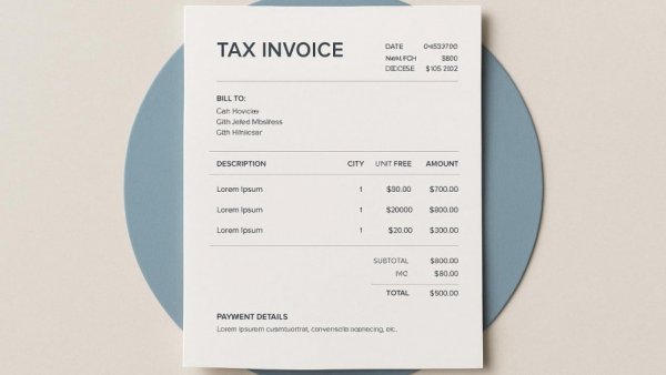 Xero accounting software invoice template for small businesses.