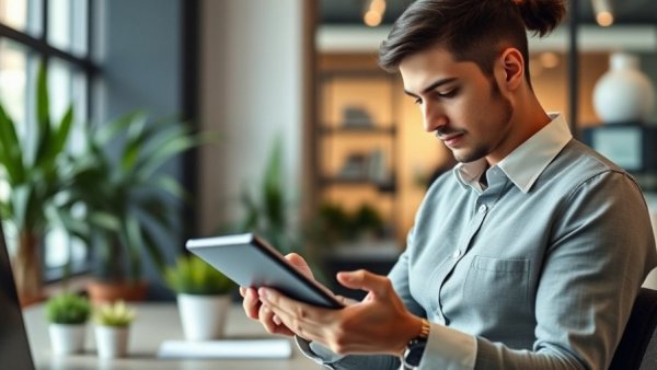 Business professional analyzing data for medical equipment financing.