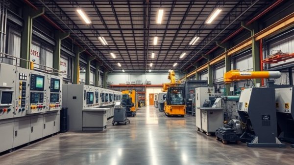 Used equipment in a warehouse for financing scenarios.